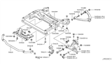 Diagram for Infiniti EX37 Control Arm - 54500-1BY1A