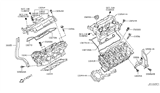 Diagram for Infiniti EX35 Engine Cover - 13264-JK20A