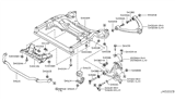 Diagram for 2009 Infiniti EX35 Front Cross-Member - 54401-1BY0A