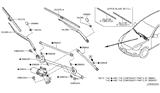 Diagram for 2014 Infiniti QX50 Wiper Arm - 28881-1BN0A