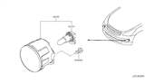 Diagram for Infiniti EX35 Fog Light - 26150-8993B