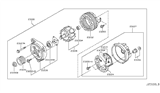 Diagram for 2013 Infiniti FX50 Alternator Bearing - 23120-30R10