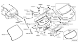 Diagram for Infiniti Body Door Lift Support - 90450-1BA0A