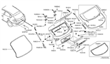 Diagram for 2011 Infiniti EX35 Body Door Lift Support - 90450-1BA0A