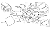 Diagram for Infiniti QX50 Lift Support - 90450-1BA1C