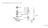 Diagram for Infiniti QX50 Shock Absorber - E6210-1BN0A