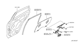 Diagram for Infiniti QX50 Window Run - 82331-5UM0A