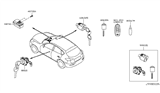 Diagram for 2014 Infiniti QX70 Ignition Lock Cylinder - 99810-1UX1A