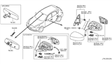 Diagram for 2013 Infiniti FX50 Car Mirror - 96321-CB00A