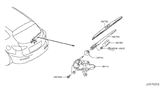 Diagram for Infiniti Wiper Blade - 28790-1CA2A