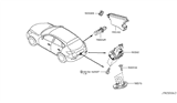 Diagram for Infiniti Tailgate Lock - 90502-1BA0A