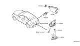 Diagram for Infiniti EX37 Tailgate Lock - 90502-1BA0A