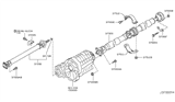 Diagram for 2016 Infiniti QX50 Drive Shaft - 37300-1UX0A