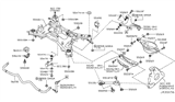 Diagram for Infiniti G35 Crossmember Bushing - 55474-JK00A