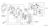 Diagram for Infiniti Q70L Brake Bleeder Screw - 41128-AW70A