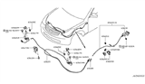 Diagram for Infiniti Hood Latch - 65601-1BA0B