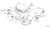 Diagram for 2016 Infiniti QX70 Hood Latch - 65601-1BA0B