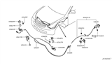 Diagram for 2013 Infiniti FX37 Hood Latch - 65601-1BA0A