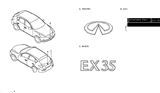 Diagram for 2013 Infiniti EX37 Emblem - 90896-1BA0A