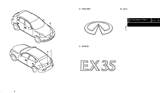 Diagram for Infiniti EX37 Emblem - 90896-1BA0A