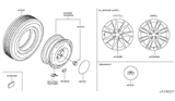 Diagram for 2008 Infiniti EX35 Spare Wheel - D0300-1BA2A