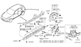 Diagram for 2015 Infiniti QX50 Wheelhouse - 76748-3WU0A