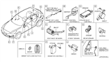 Diagram for 2016 Infiniti QX50 Parking Assist Distance Sensor - 25994-1BA2E