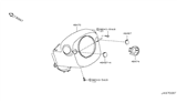 Diagram for 2008 Infiniti EX35 Steering Column Cover - 48470-1BA3A