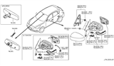 Diagram for 2016 Infiniti QX60 Side Marker Light - 26160-5UA0A