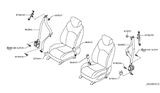 Diagram for Infiniti EX37 Seat Belt - 86884-1BA1A