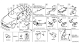 Diagram for 2013 Infiniti EX37 Car Key - 285E3-1BA7A