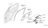 Diagram for 2016 Infiniti QX50 Window Run - 82330-1BA0B