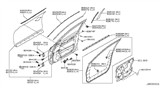 Diagram for 2013 Infiniti EX37 Door Moldings - 80282-1BA0A