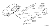 Diagram for Infiniti Door Moldings - 80871-5UA0A