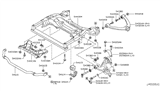 Diagram for Infiniti EX35 Front Cross-Member - 54401-1BA0A