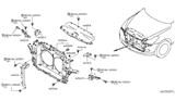 Diagram for Infiniti Radiator Support - 62501-1BA0B