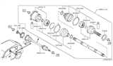Diagram for Infiniti EX37 Axle Shaft - 39601-1BB0A