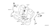 Diagram for 2016 Infiniti QX50 Seat Belt - 88844-1UR0A