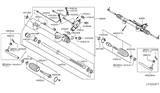 Diagram for Infiniti EX35 Steering Gear Box - 49200-1BA2B
