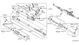 Diagram for Infiniti QX50 Steering Gear Box - 49001-1BA2B