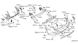 Diagram for 2016 Infiniti QX50 Bumper - HEM22-5UB1H