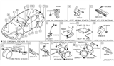 Diagram for 2014 Infiniti QX50 Air Bag Sensor - K8836-6WY0A