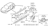 Diagram for Infiniti EX35 Wheelhouse - 76748-1BA0A