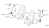 Diagram for 2016 Infiniti QX50 Seat Belt - 86884-1BA2C