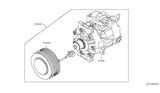 Diagram for Infiniti QX70 A/C Compressor - 92600-1CB1C