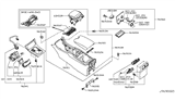 Diagram for 2011 Infiniti EX35 Center Console Base - 96911-1BA0A