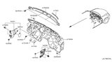 Diagram for Infiniti EX35 Dash Panels - 67900-1BA1A