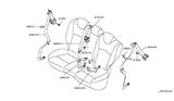 Diagram for Infiniti EX37 Seat Belt - 88842-1BA0C