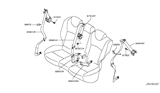 Diagram for 2013 Infiniti EX37 Seat Belt - 88844-1BF1A