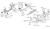 Diagram for 2008 Infiniti EX35 Bumper - HEM22-1BA4H